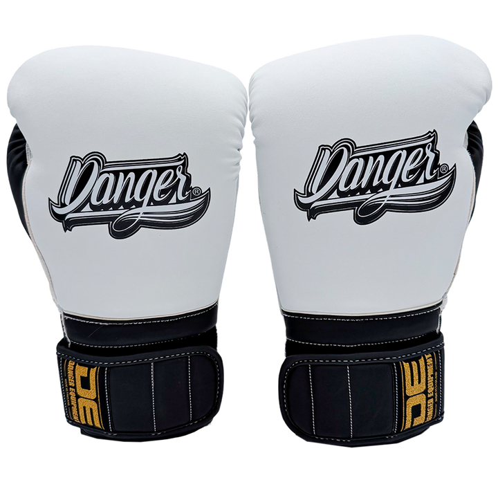 Boxing Gloves Danger Mexican Microfiber White Black - Sambo Store Australasia
