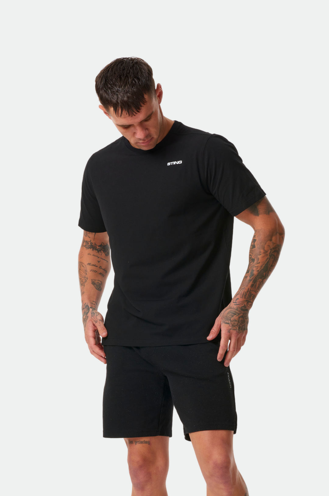 Sting Men's Vision Training T-Shirt | Breathable Cotton-Poly Blend & Athletic Fit