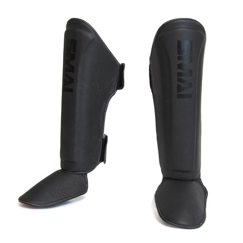 Elite85 Muay Thai Shin Guards - Black - Sambo Store Australasia