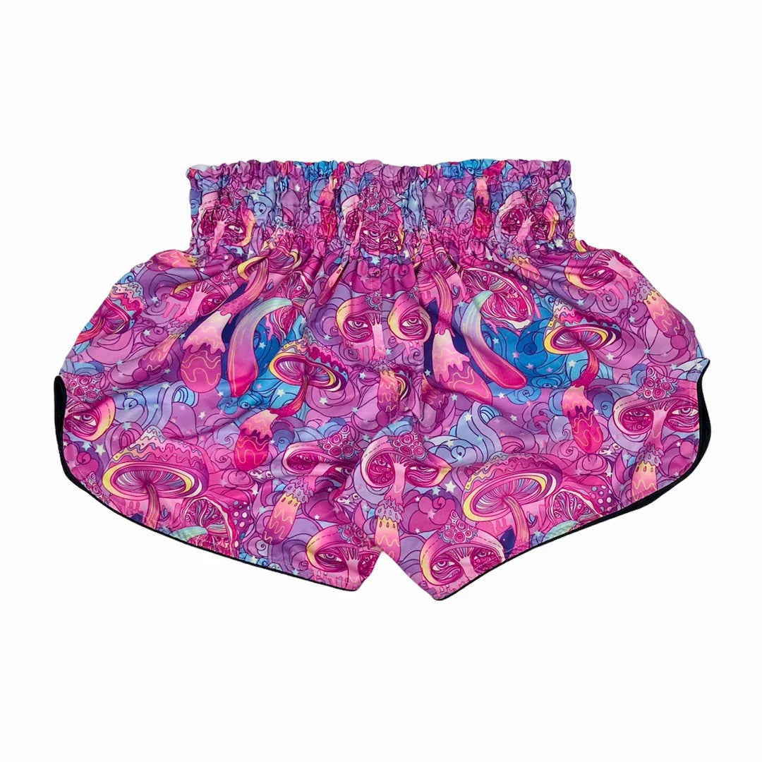 Arwut Psychedelic Trippy Shrooms Muay Thai Shorts - Sambo Store Australasia