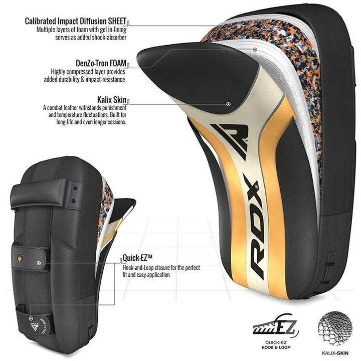 RDX T17 Gold Aura Thai Pads - Sambo Store Australasia