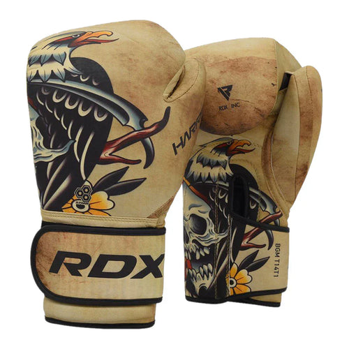 RDX T14 Harrier Tattoo Boxing Gloves - Sambo Store Australasia