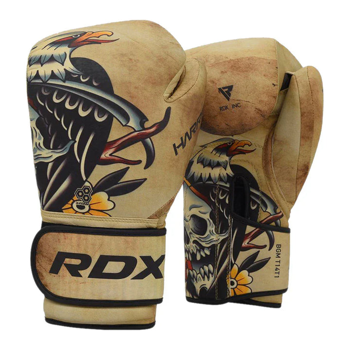 RDX T14 Harrier Tattoo Boxing Gloves - Sambo Store Australasia