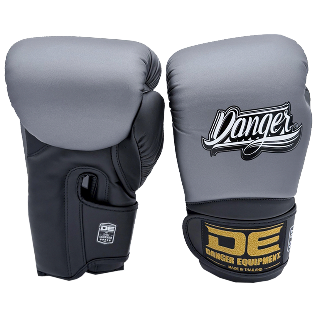 Boxing Gloves Danger Rocket Microfiber Grey - Sambo Store Australasia
