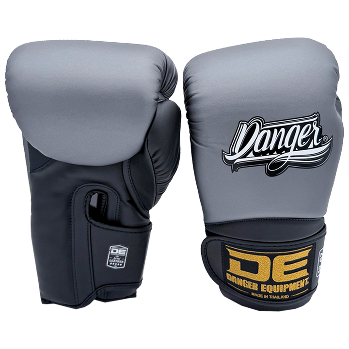 Boxing Gloves Danger Rocket Microfiber Grey - Sambo Store Australasia