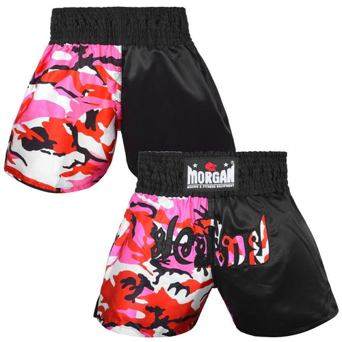 Morgan 50/50 Diabla Muay Thai Shorts - Pink - Sambo Store Australasia