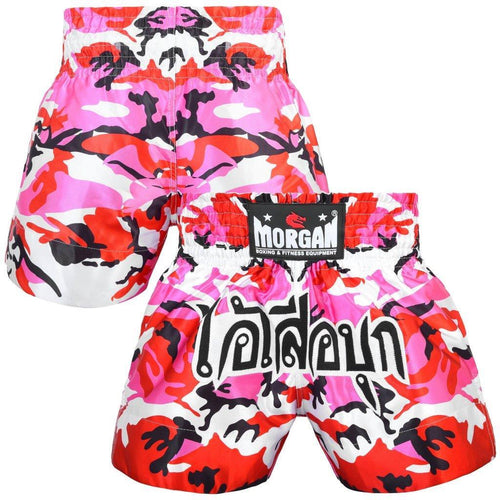 Morgan Muay Thai Pink Diabla Camo Shorts - Sambo Store Australasia