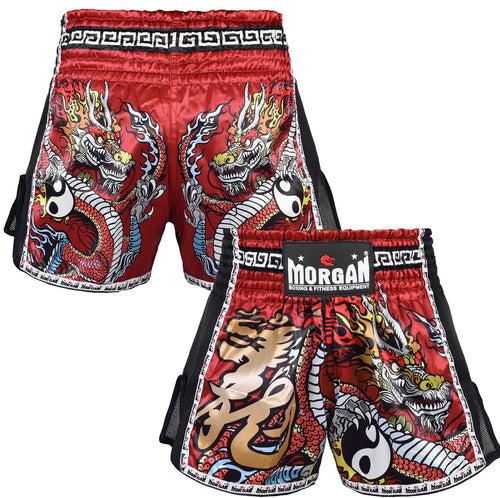 Morgan Red Dragon Muay Thai Shorts - Sambo Store Australasia