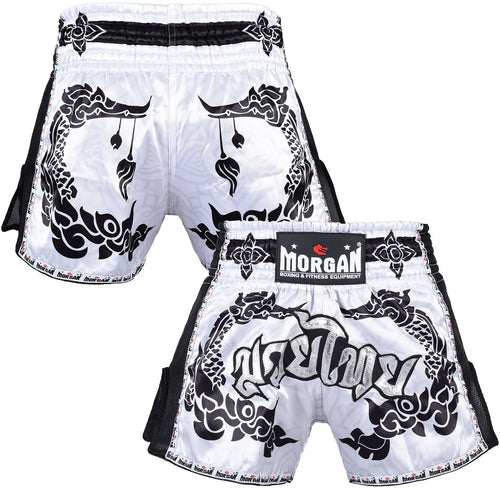 Morgan White Dragon Muay Thai Shorts - Sambo Store Australasia