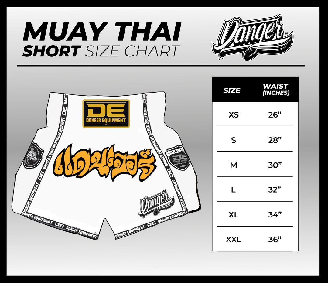 Muaythai Shorts Danger Navy Blue - Sambo Store Australasia