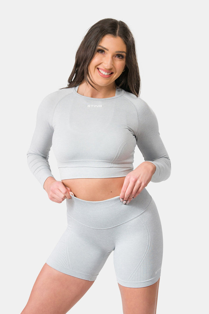 Allure Seamless Long Sleeve Top — Lightweight Stretch Performance Layering Tee