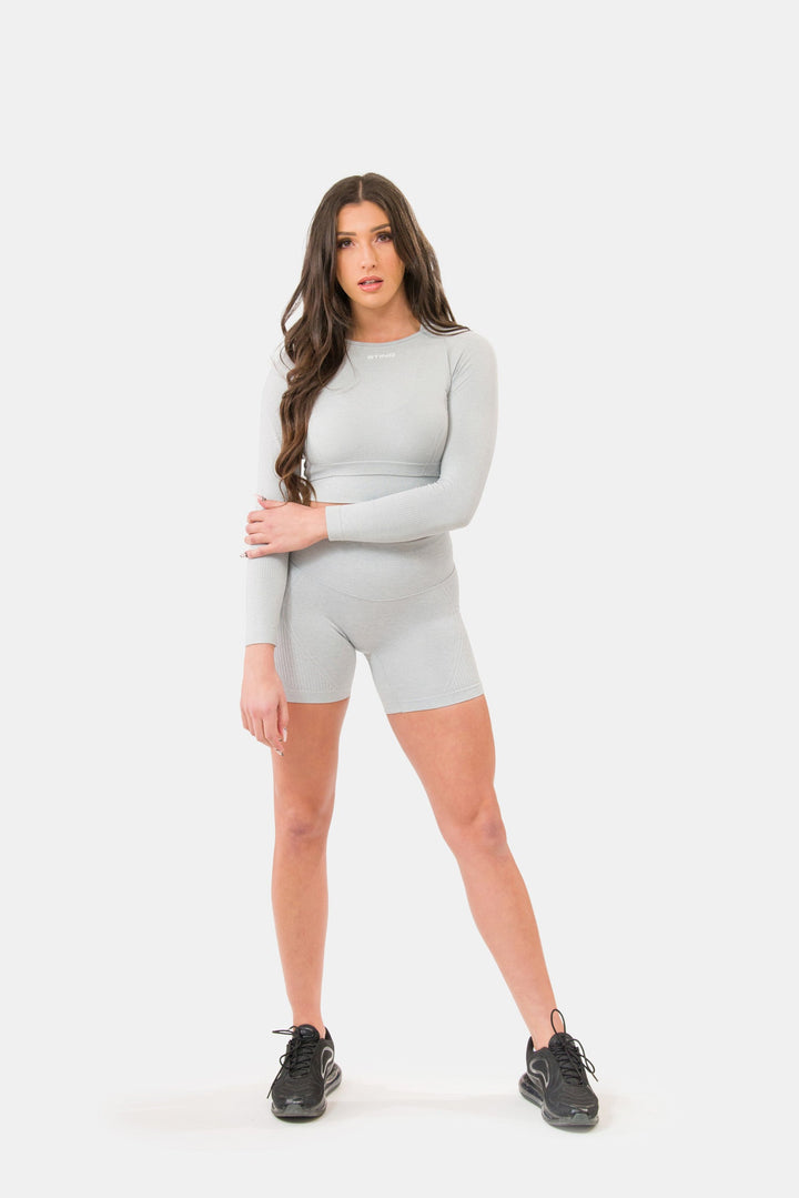 Allure Seamless Long Sleeve Top — Lightweight Stretch Performance Layering Tee