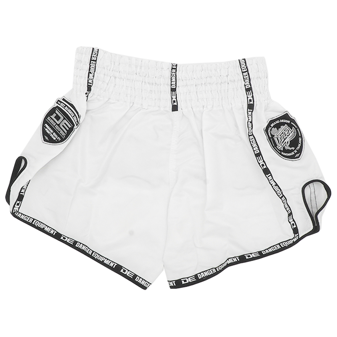 Muaythai Shorts Danger White Micro - Sambo Store Australasia