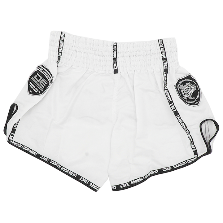 Muaythai Shorts Danger White Micro - Sambo Store Australasia