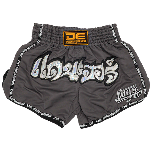 Muaythai Shorts Danger Grey - Sambo Store Australasia