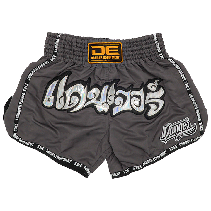 Muaythai Shorts Danger Grey - Sambo Store Australasia