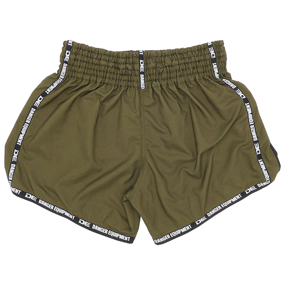 Muaythai Shorts Danger Army Green - Sambo Store Australasia