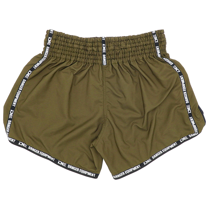 Muaythai Shorts Danger Army Green - Sambo Store Australasia