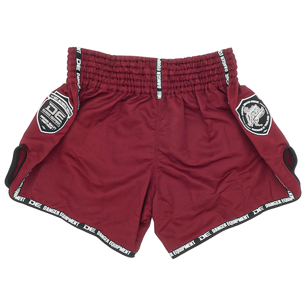 Muaythai Shorts Danger Red Wine - Sambo Store Australasia