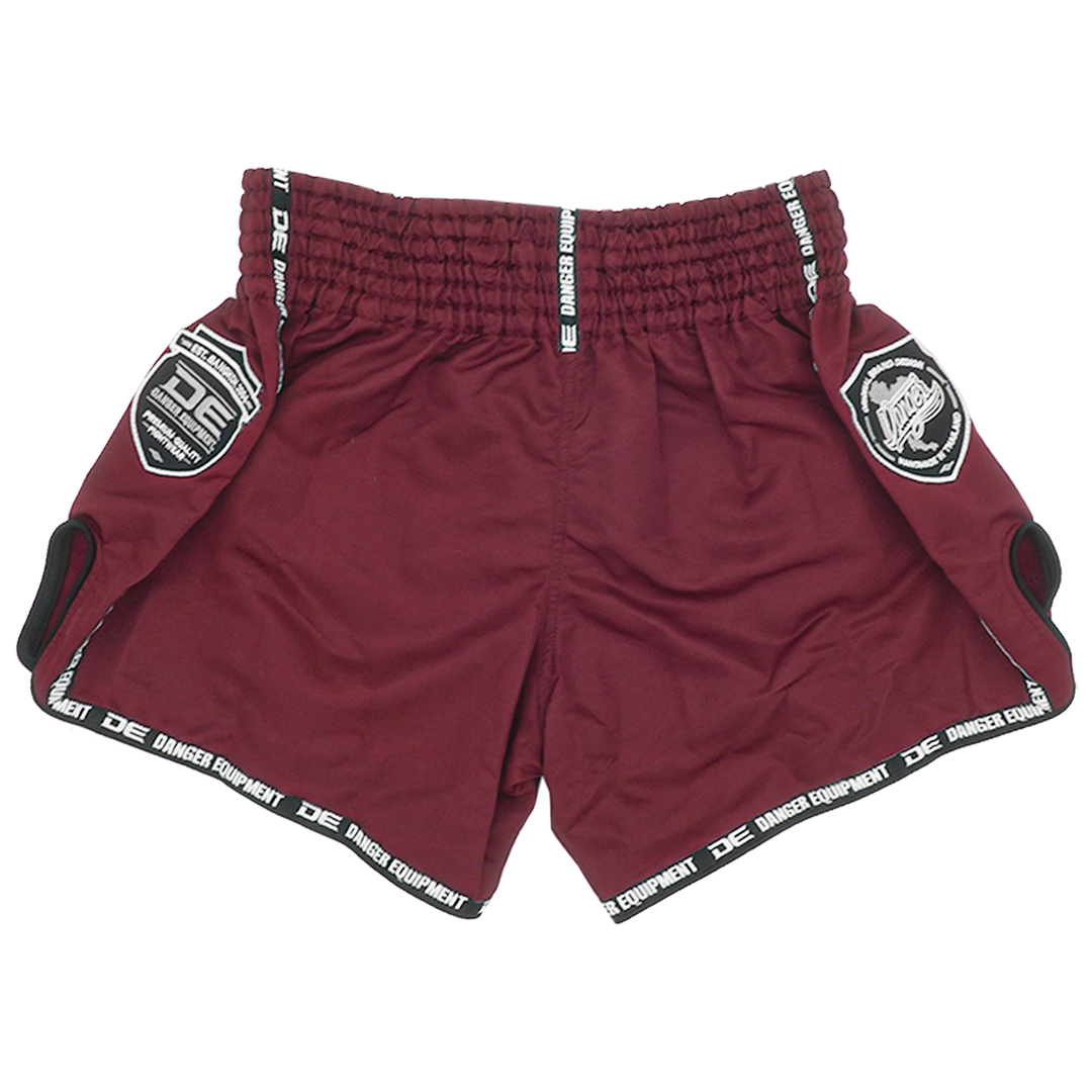 Muaythai Shorts Danger Red Wine - Sambo Store Australasia