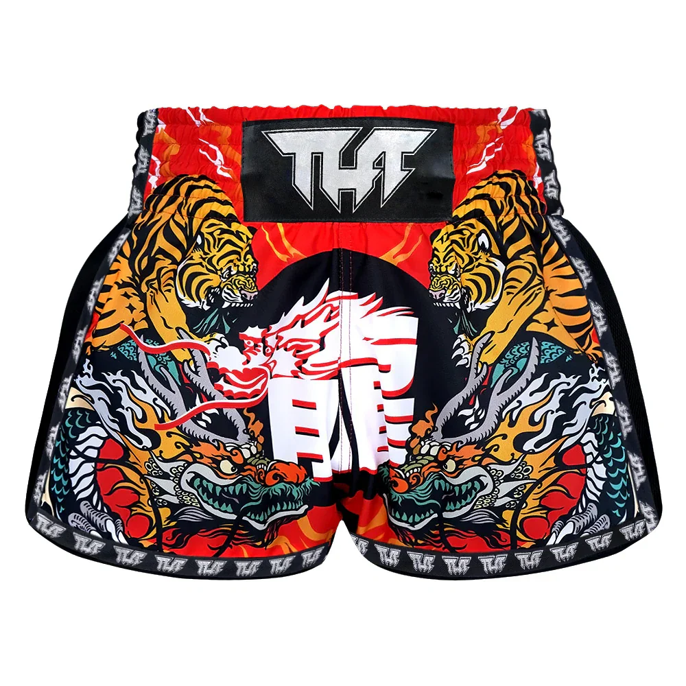 TUFF Chinese Dragon & Tiger Muay Thai Shorts - Sambo Store Australasia
