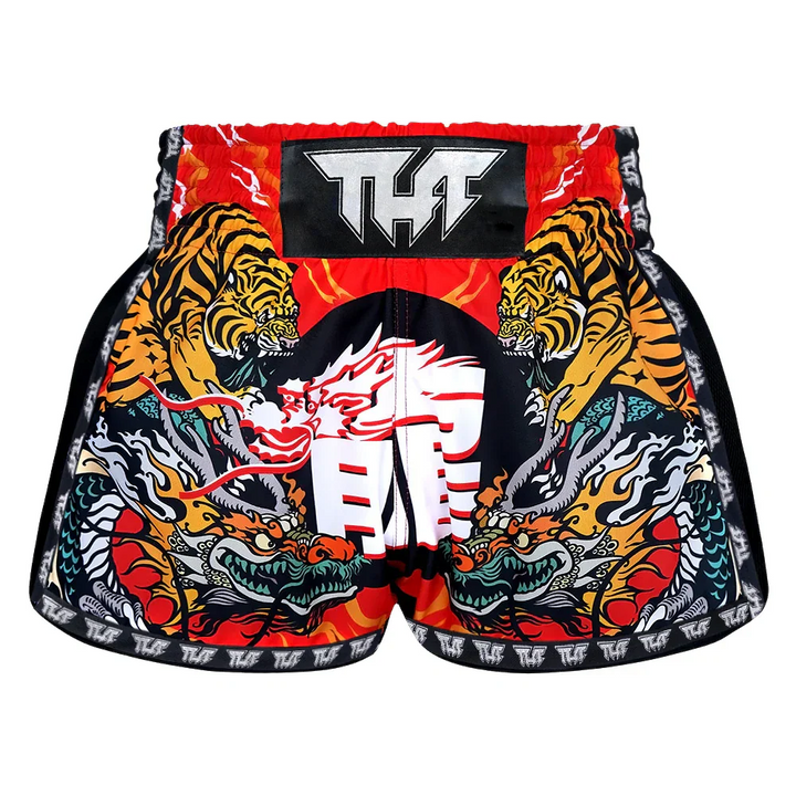 TUFF Chinese Dragon & Tiger Muay Thai Shorts - Sambo Store Australasia