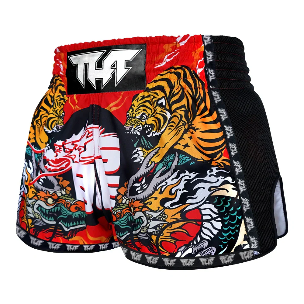 TUFF Chinese Dragon & Tiger Muay Thai Shorts - Sambo Store Australasia