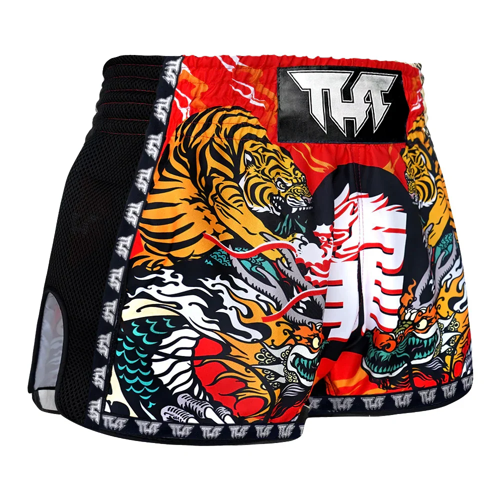 TUFF Chinese Dragon & Tiger Muay Thai Shorts - Sambo Store Australasia