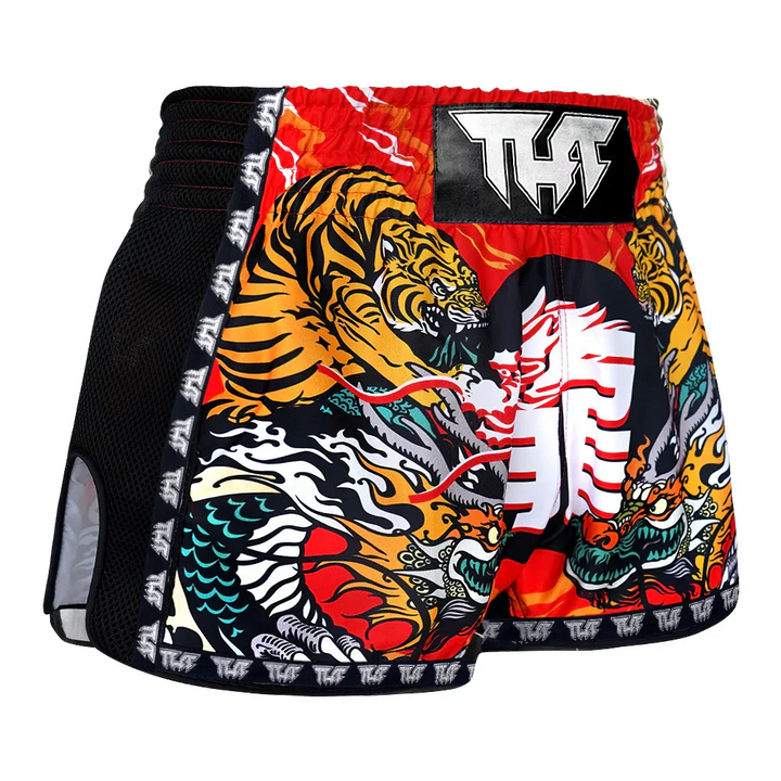 TUFF Chinese Dragon & Tiger Muay Thai Shorts - Sambo Store Australasia