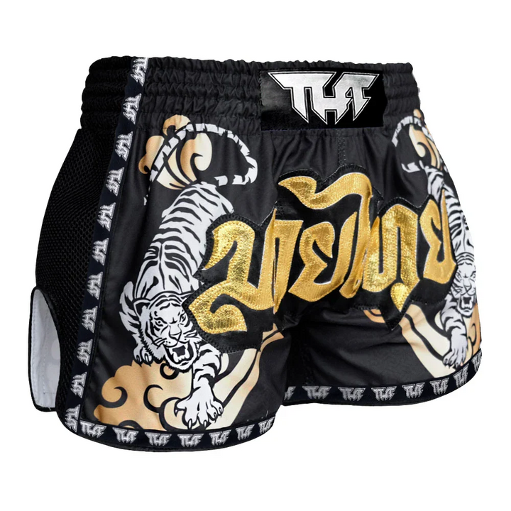 TUFF Double Tiger Retro Muay Thai Shorts - Sambo Store Australasia