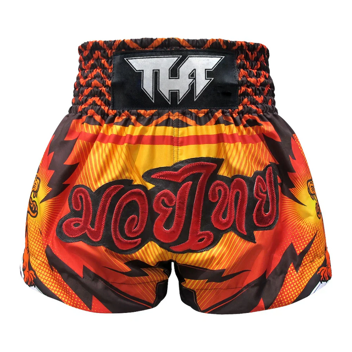 TUFF Double Tiger Muay Thai Shorts - Orange - Sambo Store Australasia