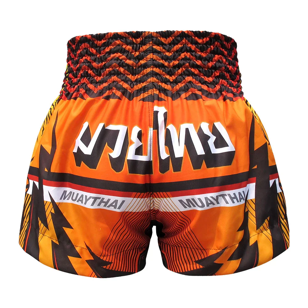 TUFF Double Tiger Muay Thai Shorts - Orange - Sambo Store Australasia