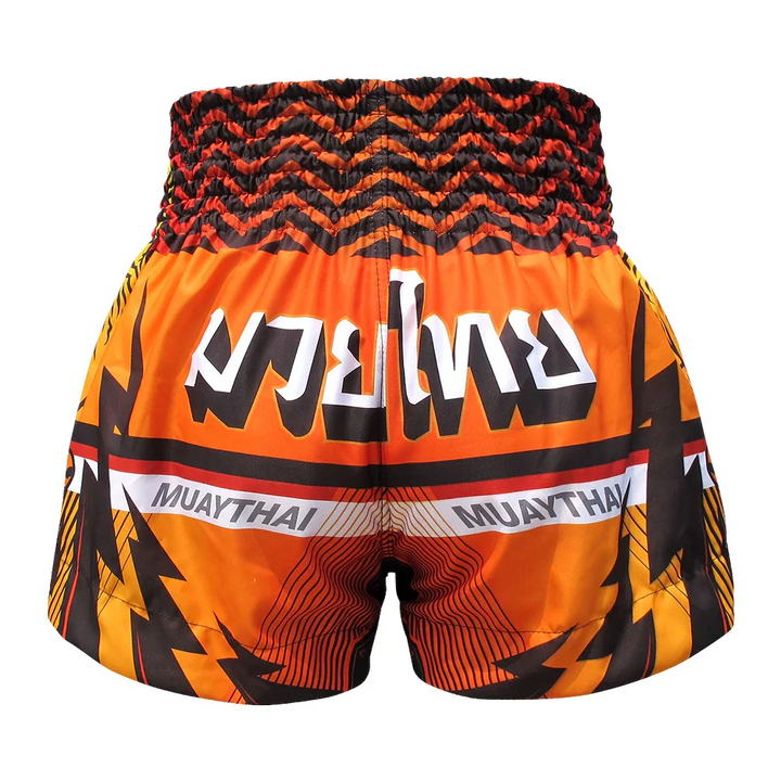 TUFF Double Tiger Muay Thai Shorts - Orange - Sambo Store Australasia