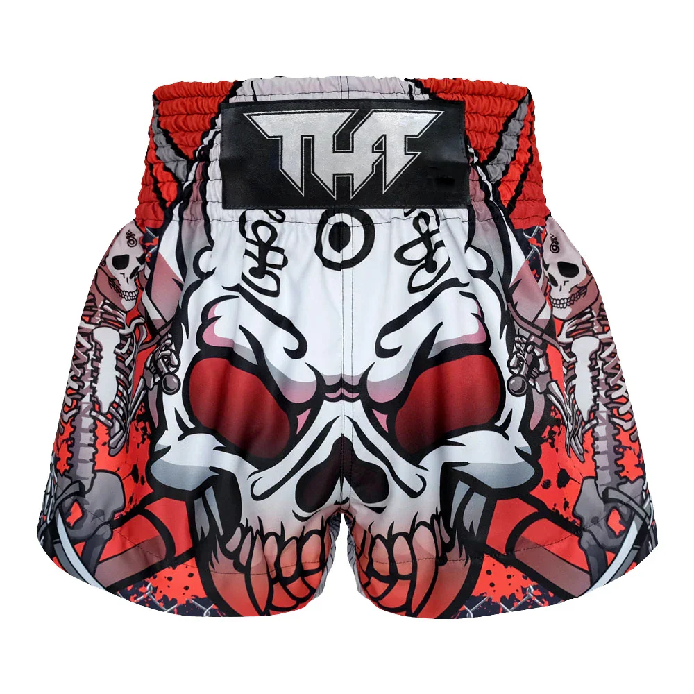 TUFF Devil Skull Muay Thai Shorts - Black - Sambo Store Australasia