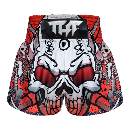 TUFF Devil Skull Muay Thai Shorts - Black - Sambo Store Australasia