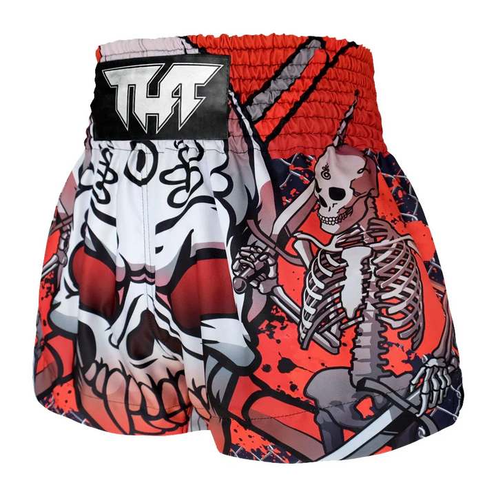 TUFF Devil Skull Muay Thai Shorts - Black - Sambo Store Australasia