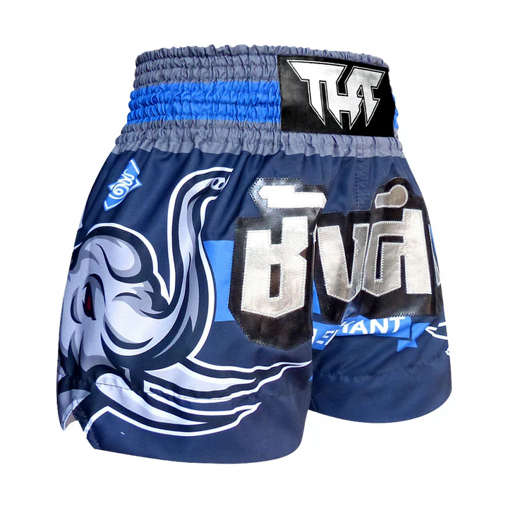 TUFF War Elephant Muay Thai Shorts - Blue - Sambo Store Australasia