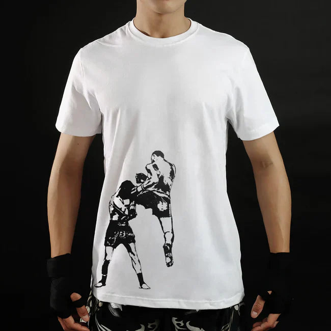 TUFF Vintage Flying Knee Muay Thai T-Shirt - Sambo Store Australasia
