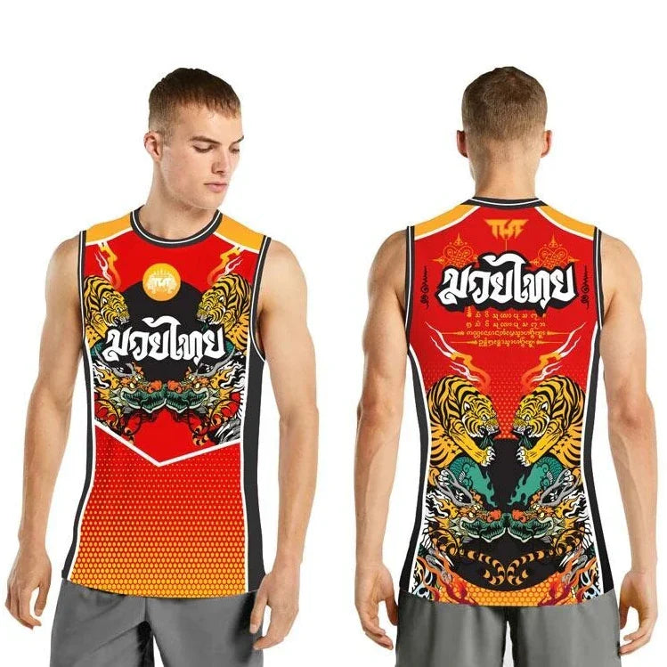 TUFF Chinese Dragon & Tiger Training Tank Top - Sambo Store Australasia
