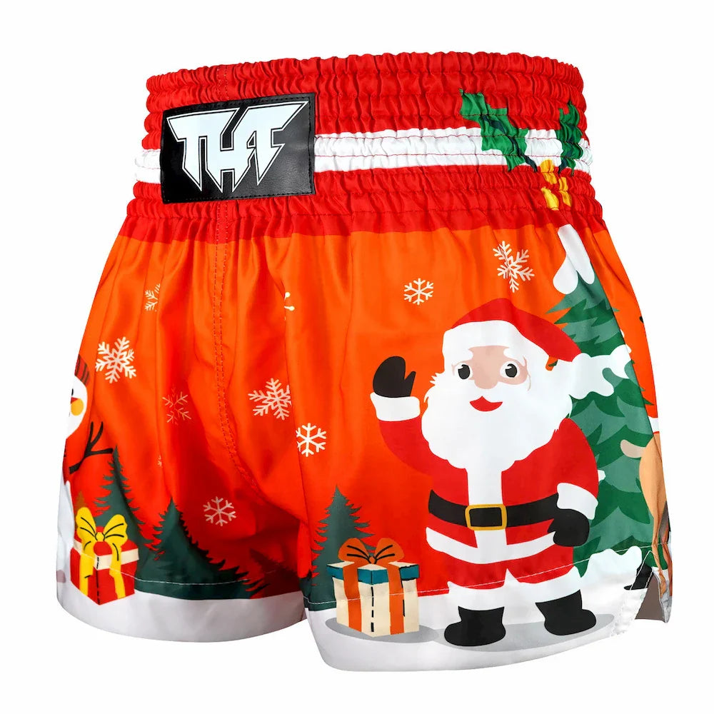 TUFF Festive Snowman Christmas Muay Thai Shorts - Sambo Store Australasia