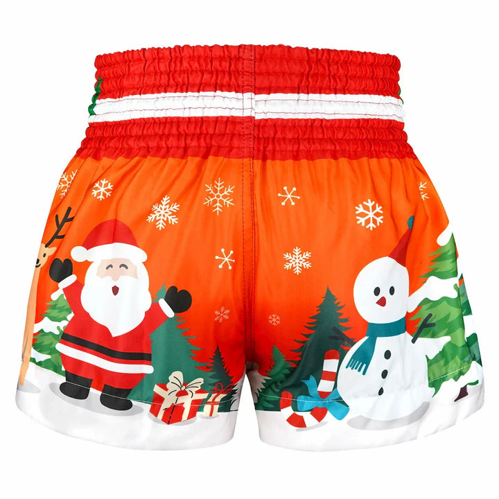 TUFF Festive Snowman Christmas Muay Thai Shorts - Sambo Store Australasia
