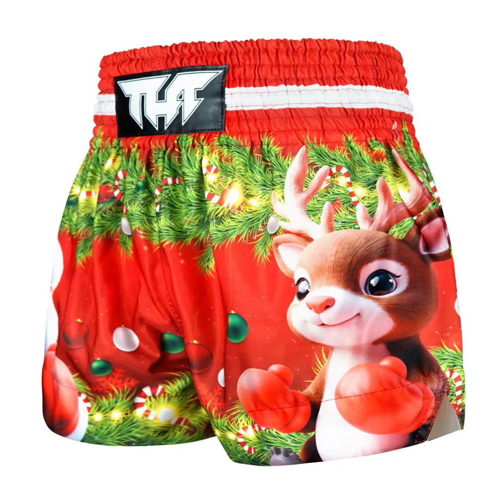 TUFF Festive Santa Muay Thai Shorts - Sambo Store Australasia