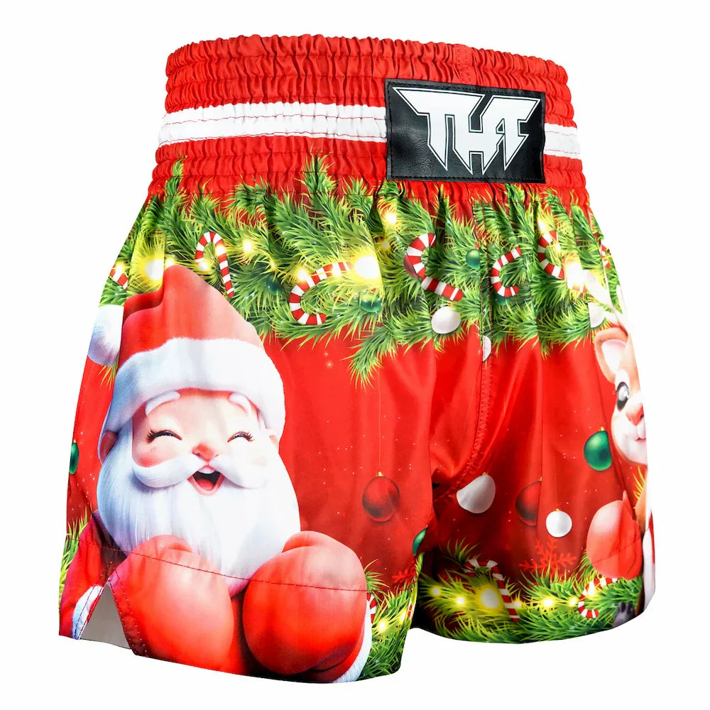 TUFF Festive Santa Muay Thai Shorts - Sambo Store Australasia