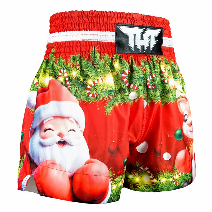 TUFF Festive Santa Muay Thai Shorts - Sambo Store Australasia