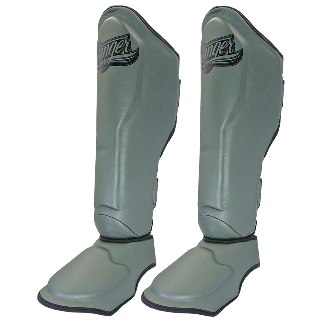 Shin Guards Supermax Microfiber Army Green - Sambo Store Australasia
