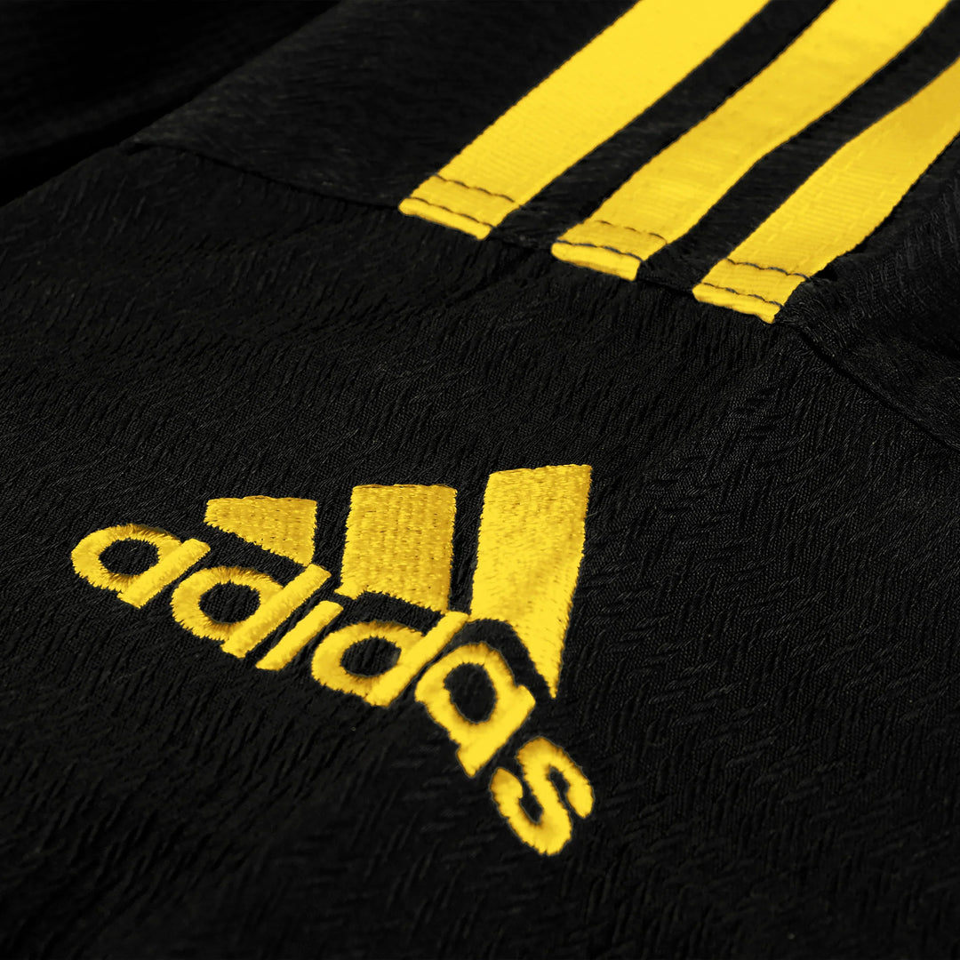 Adidas Black/Gold Stripes Taekwondo Dobok/Uniform - Sambo Store Australasia