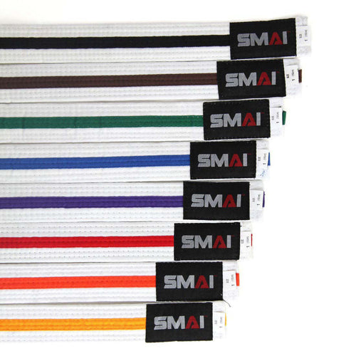 Martial Arts Belt - Coloured Stripe - Sambo Store Australasia