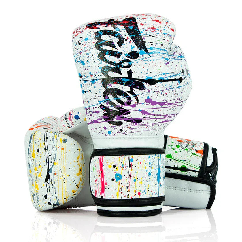 Fairtex BGV14 Microfibre Boxing Gloves - Art Collections - Painter/White - Sambo Store Australasia
