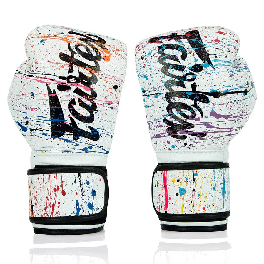 Fairtex BGV14 Microfibre Boxing Gloves - Art Collections - Painter/White - Sambo Store Australasia