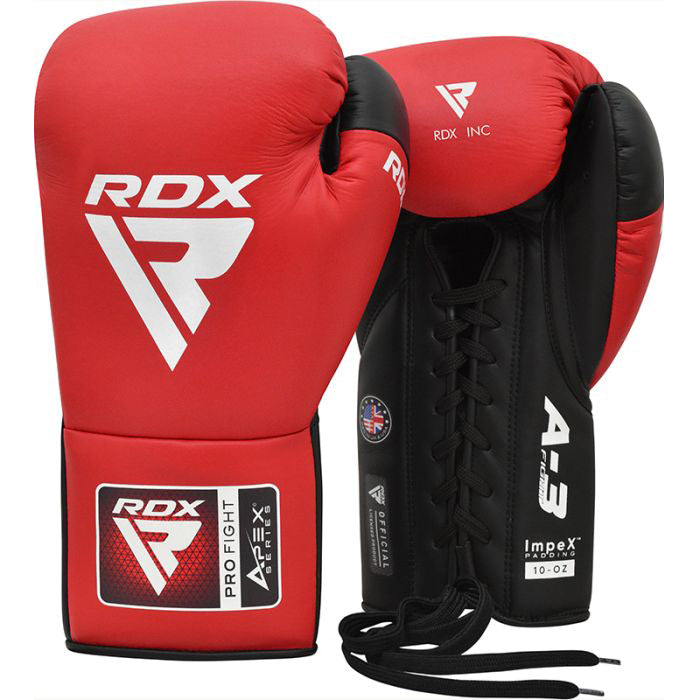 RDX PF APEX Competition/Fight Lace Up Boxing Gloves - Sambo Store Australasia